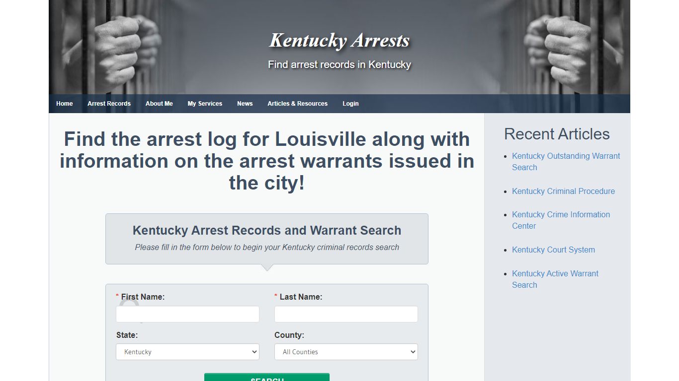 Louisville Arrest Records and Warrant Search